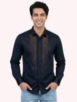 Stylish Men's Forest Green Double Pocket Shirts - Image 7