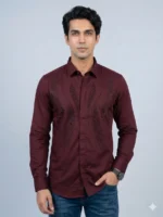 Stylish Men's Forest Green Double Pocket Shirts - Image 3