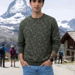 Men's Indian Terrain Green Sweatshirts