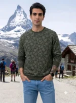 Men's Indian Terrain Green Sweatshirts
