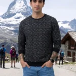 Men's Allen Solly Black Sweatshirts