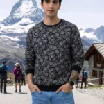 Men's Indian Terrain Black Sweatshirts