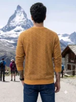 Men's Allen Solly Yellow Sweatshirts - Image 2