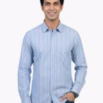 SELECTED HOMME MEN'S PREMIUM BLUE STRIPED SHIRTS