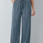 Women's Trendy Ash Coloured Solid Palazzo Pants