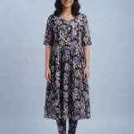 Women's Multicolour Umbrella Kurti Top