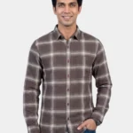 BULLETTER MEN'S PREMIUM BROWN CHECKED SHIRTS