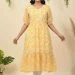 WOMEN'S TRENDING CASUAL FLORAL YELLOW MAXIS