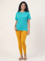 Women's Ankle Fit Leggings - Bright Yellow - Image 2