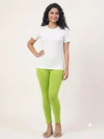 Women's Ankle Fit Leggings - Bright Green - Image 2