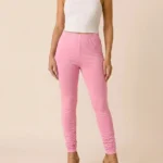 Women's Full Length Leggings - Blush Pink