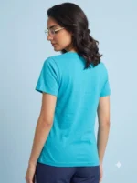Women's Tshirts - Turquoise - Image 2