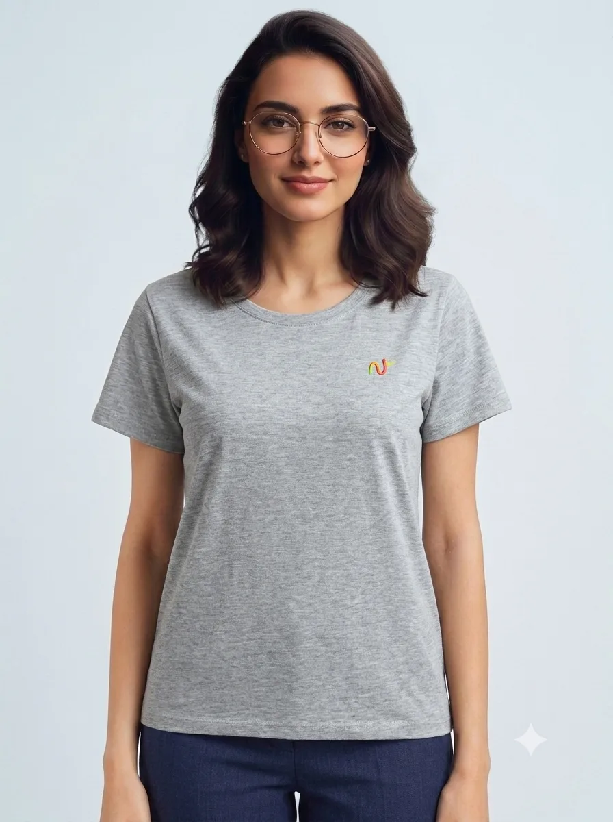 1786350139128 Women's Tshirts - Light Grey - Image 1