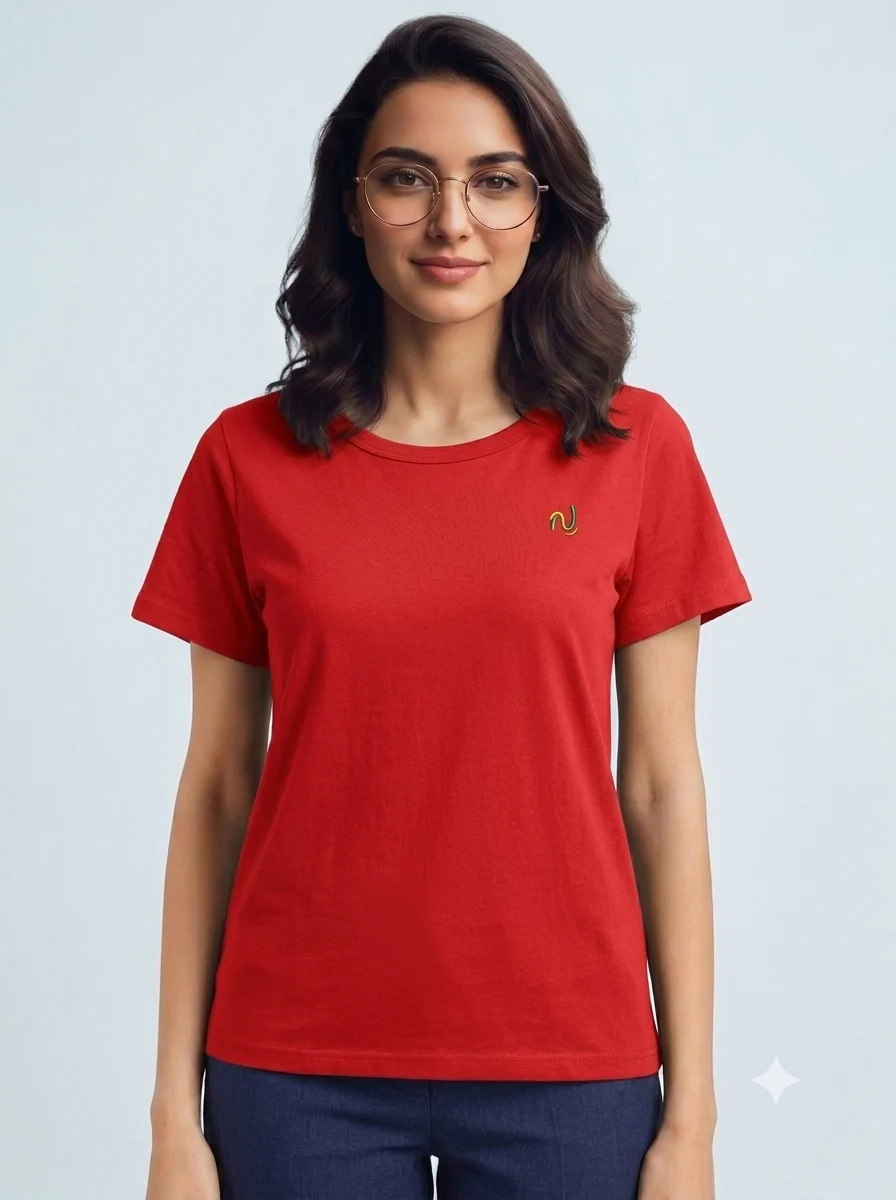 1786350563015 Women's Tshirts - Bright Red - Image 1