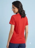Women's Tshirts - Bright Red - Image 2