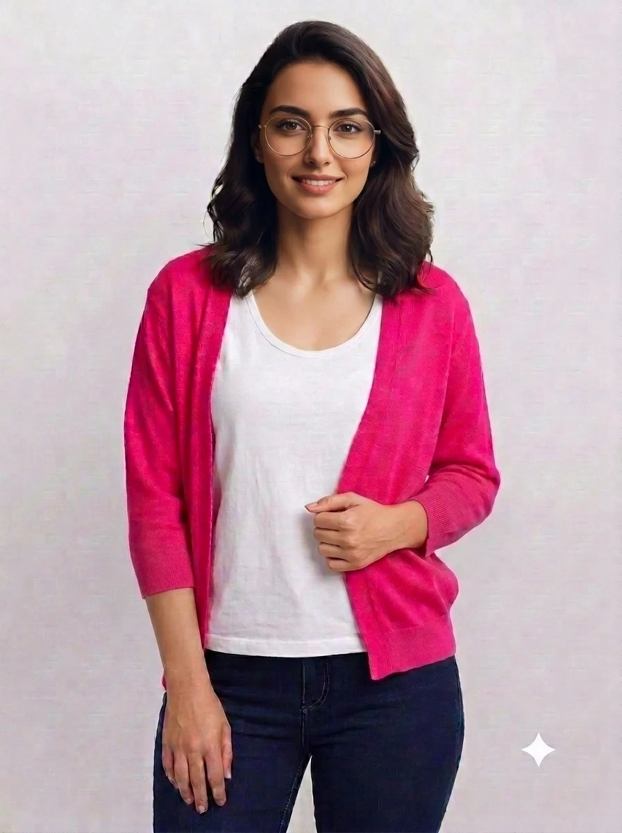 1786374703581 Women's Shrugs - Pink - Image 1