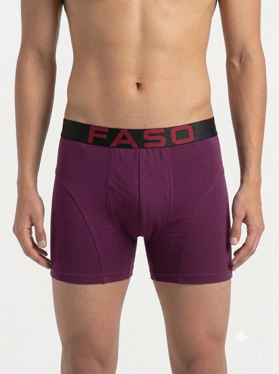 1786410828978 FASO Men's Trunks - BURGUNDY - Image 1