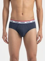 FASO Men's Brief - P.PURPLE & GREY MELANGE