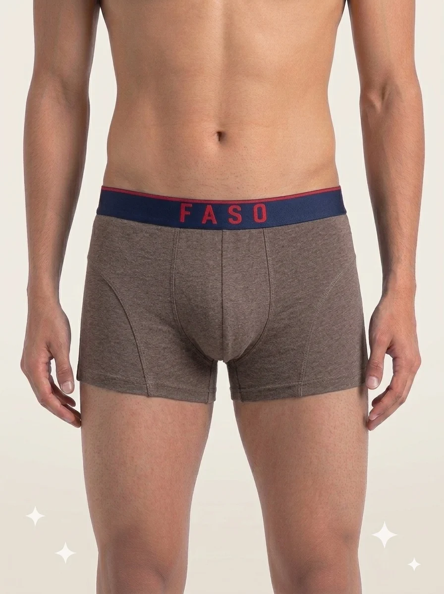 1786414350650 FASO Men's Trunks - BROWN MARL - Image 1