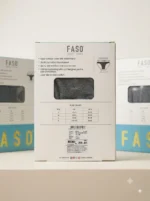 FASO Men's Briefs - BLACK & CHARCOAL - Image 2