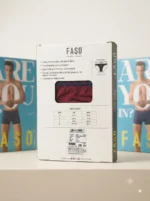 FASO Men's Briefs - INK BLUE & MAROON - Image 2