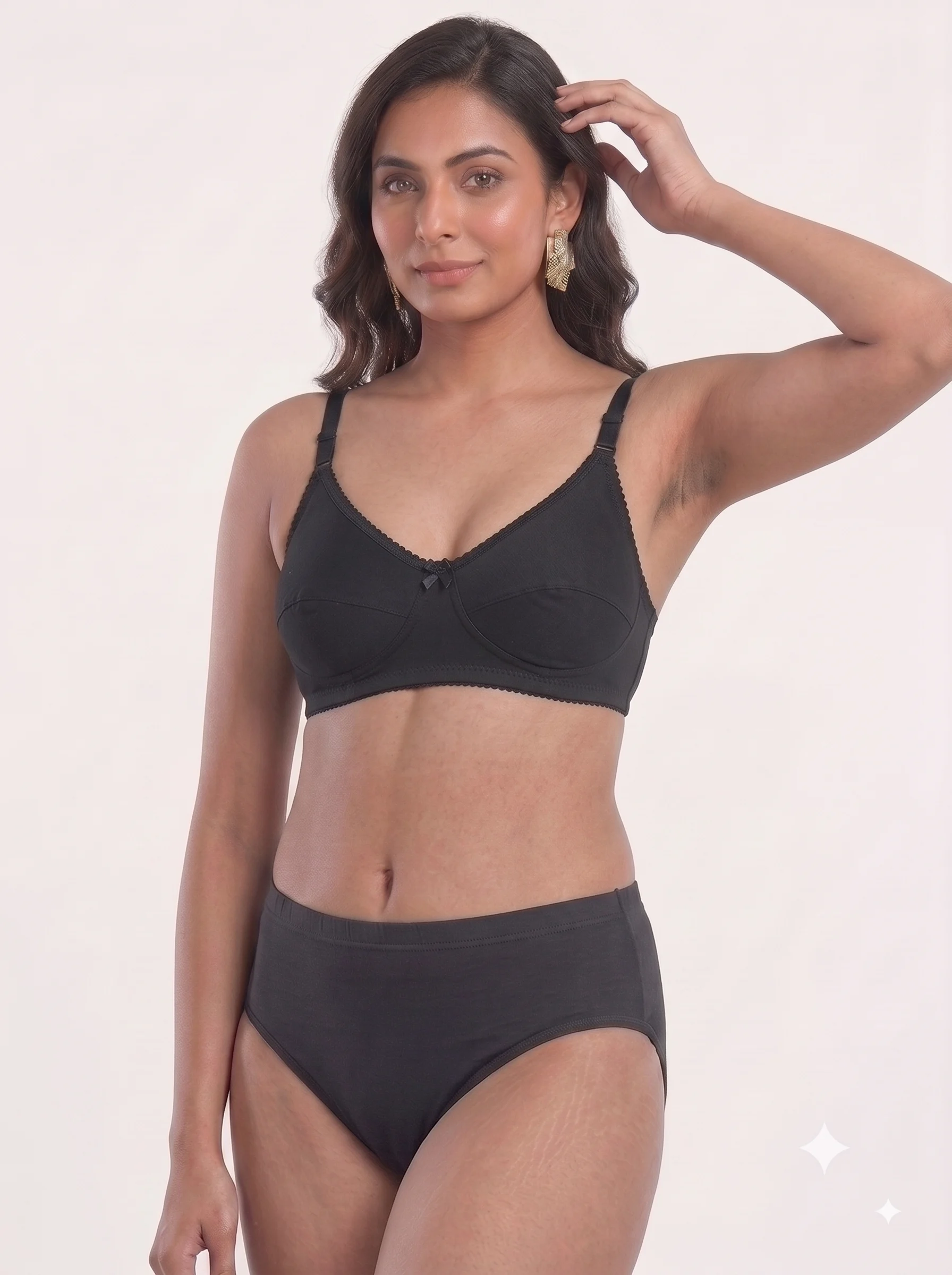 1786603731552 Women's Poomer Bra - Black - Image 1
