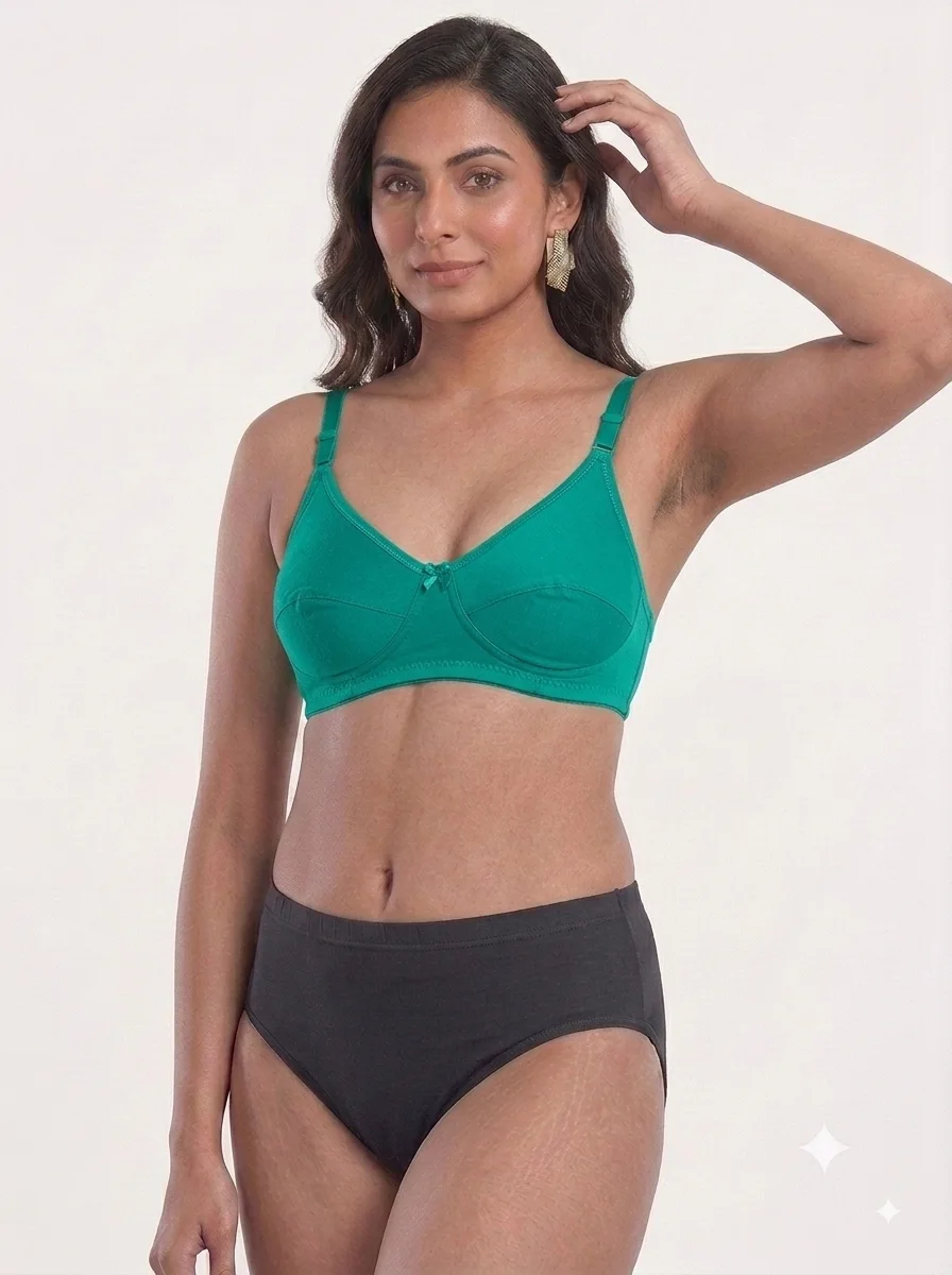 1786609366946 Women's Poomer Bra - Ocean Green - Image 1