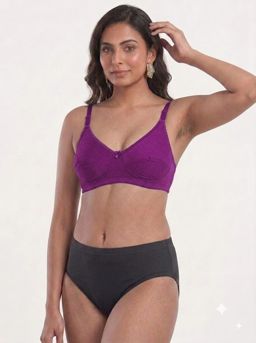 1786609967217 Women's Poomer Bra - Violet - Image 1