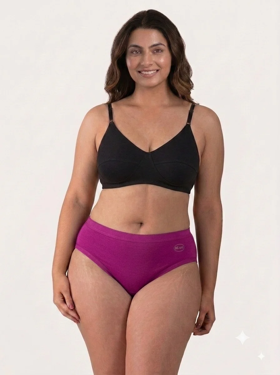 1786616552764 Women's Goldex Plain Panties - Lavender - Image 1