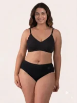 Women's Goldex Plain Panties - Black