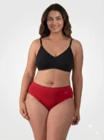 Women's Goldex Plain Panties - Red