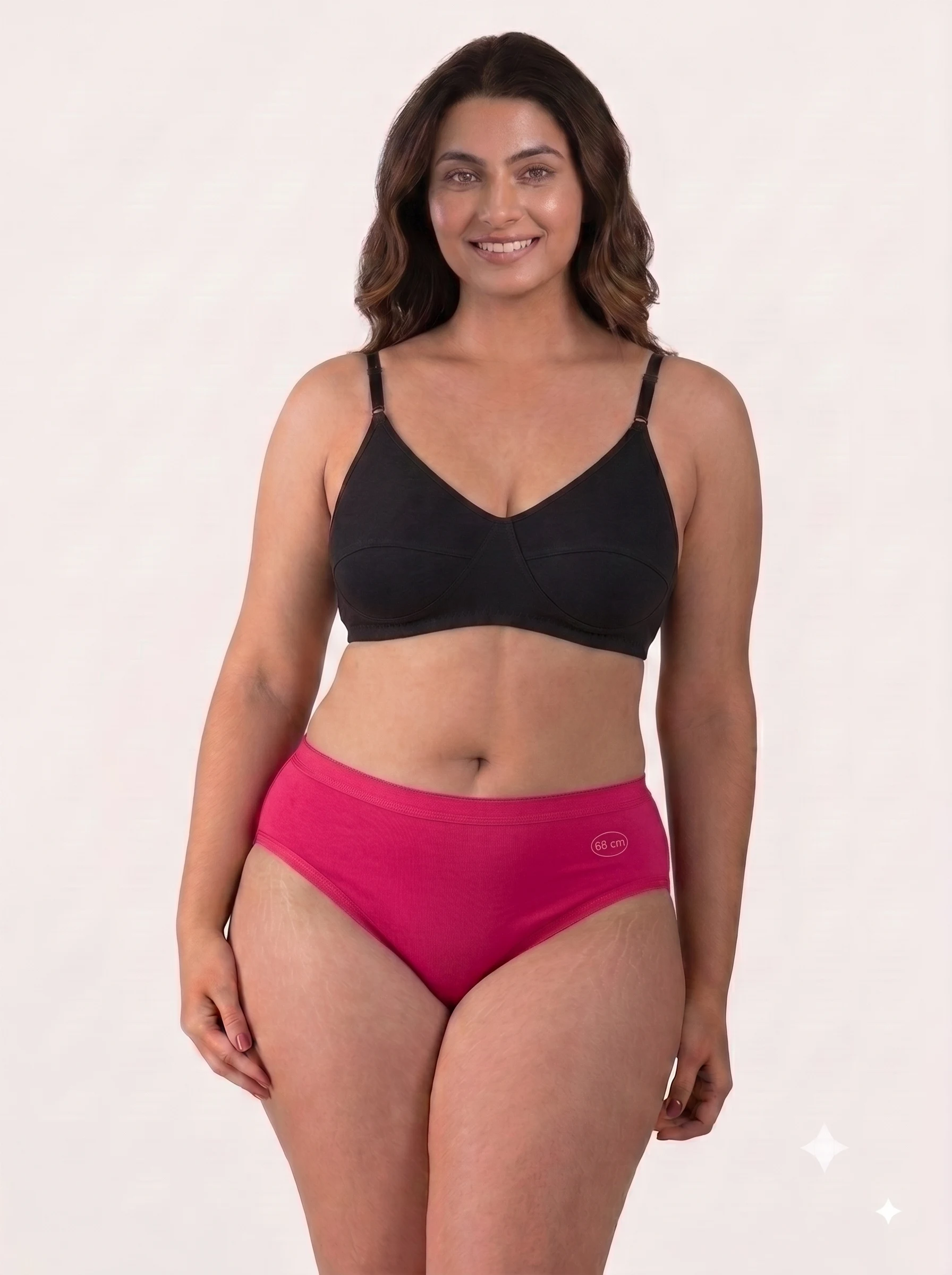 1786617169217 Women's Goldex Plain Panties - Pink - Image 1