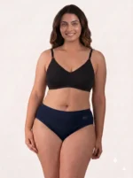 Women's Goldex Plain Panties - Navy Blue