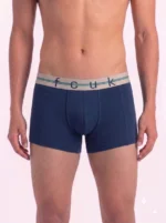 2 Pack FCUK Trunks For Men - HA.RED & D.SAPPHIRE - Image 2