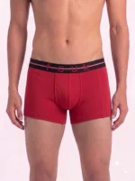 2 Pack FCUK Trunks For Men - HA.RED & D.SAPPHIRE - Image 3