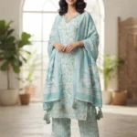 Women's Stylish Premium Tissue Kurti Set