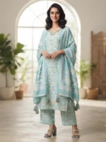 Women's Stylish Premium Tissue Kurti Set