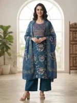 Women's Stylish Premium Tissue Kurti Set