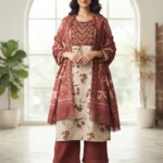Women's Stylish Premium Tissue Kurti Set