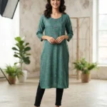 Women's Printed Open Kurti Top
