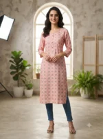 Women's Printed Open Kurti Top - Image 2