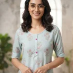 Women's Printed Open Kurti Top