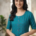 Women's Printed Open Kurti Top
