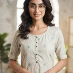 Women's Printed Open Kurti Top