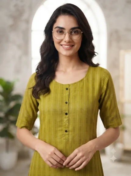 Women's Printed Open Kurti Top