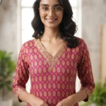Women's Printed Open Kurti Top