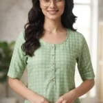 Women's Printed Open Kurti Top