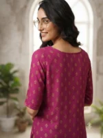 Women's Printed Open Kurti Top - Image 3