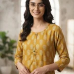 Women's Printed Open Kurti Top