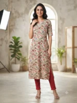Women's Printed Open Kurti Top